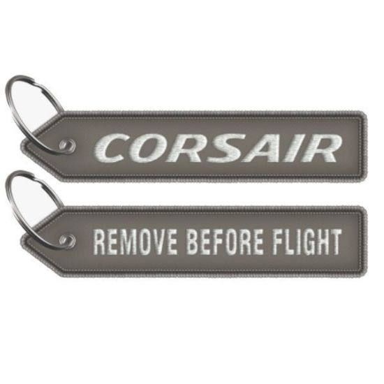 Image sur CORSAIR - Porte clé flamme gris