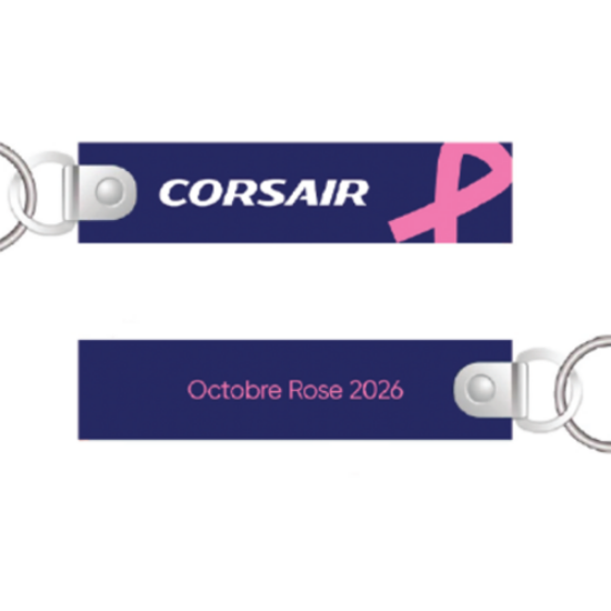Image sur CORSAIR - Porte Clé Flamme Octobre Rose 2026